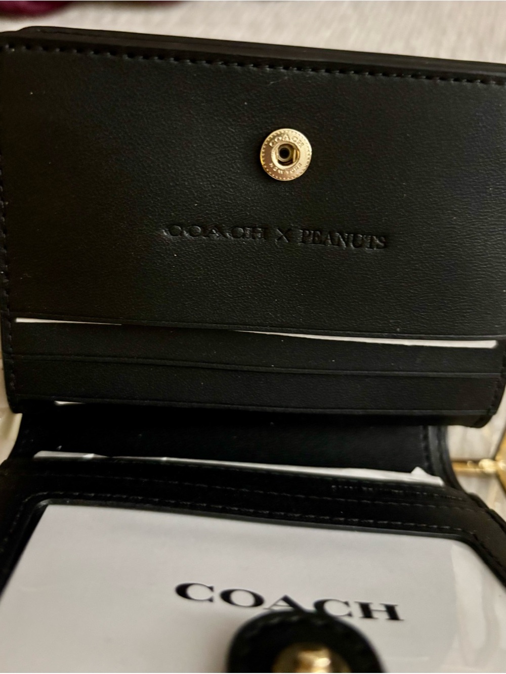 Coach X Peanuts Snap Wallet in Signature Canvas With Woodstock - Picture 8 of 8